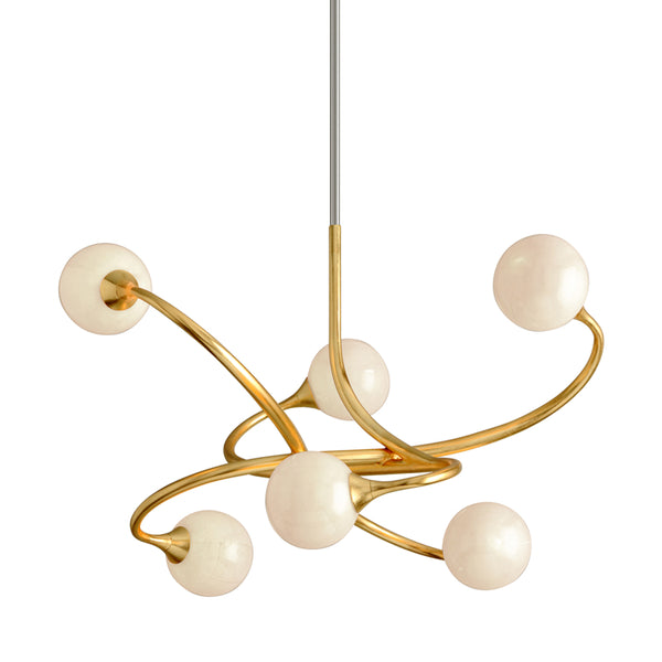 Corbett Lighting - 294-06 - LED Chandelier - Signature - Gold Leaf from Lighting & Bulbs Unlimited in Charlotte, NC