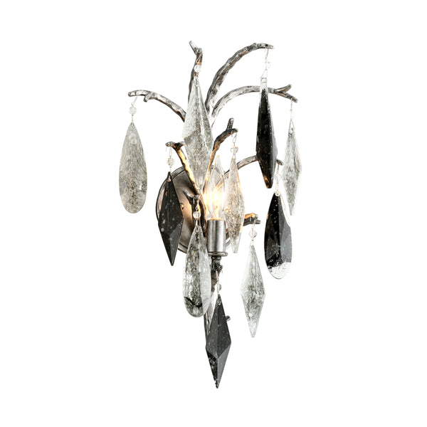 Corbett Lighting - 306-11 - One Light Wall Sconce - Nera - Blackened Silver Leaf from Lighting & Bulbs Unlimited in Charlotte, NC