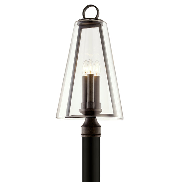 Troy Lighting - P7405 - Three Light Post Lantern - Adamson - French Iron from Lighting & Bulbs Unlimited in Charlotte, NC
