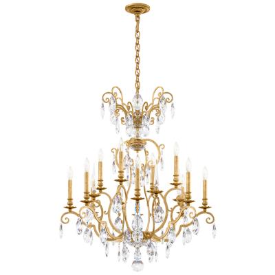 Schonbek - RN3872N-22H - 12 Light Chandelier - Renaissance Nouveau - Heirloom Gold from Lighting & Bulbs Unlimited in Charlotte, NC