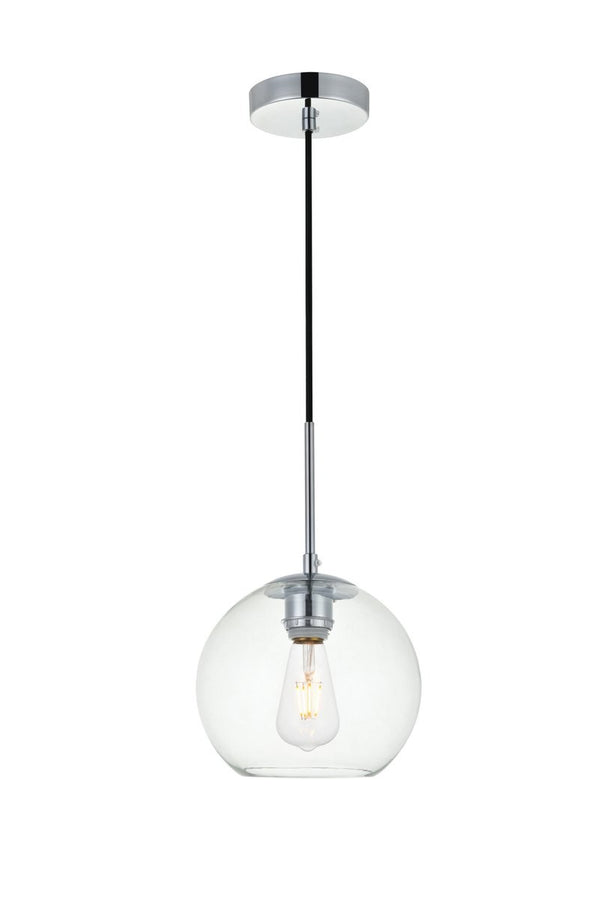 Elegant Lighting - LD2206C - One Light Pendant - BAXTER - Chrome And Clear from Lighting & Bulbs Unlimited in Charlotte, NC