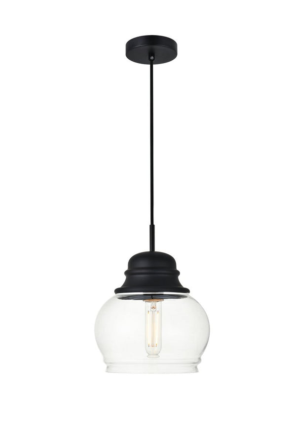 Elegant Lighting - LD2252C - One Light Pendant - KENNA - Chrome And Clear from Lighting & Bulbs Unlimited in Charlotte, NC