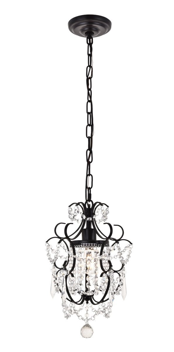 Elegant Lighting - LD5017D11ORB - One Light Pendant - Kirin - Oil Rubbed Bronze from Lighting & Bulbs Unlimited in Charlotte, NC