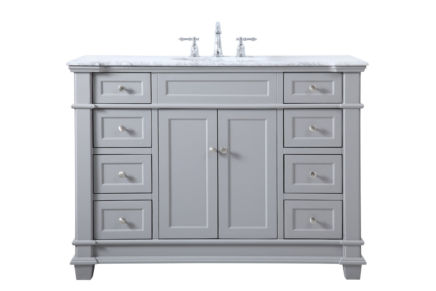Elegant Lighting - VF50048GR - Bathroom Vanity Set - Wesley - Grey from Lighting & Bulbs Unlimited in Charlotte, NC