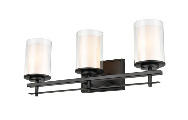 Millennium - 5503-MB - Three Light Wall Sconce - Huderson - Matte Black from Lighting & Bulbs Unlimited in Charlotte, NC
