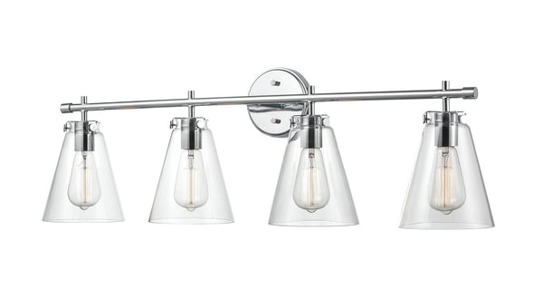 Millennium - 8124-CH - Four Light Vanity - Aliza - Chrome from Lighting & Bulbs Unlimited in Charlotte, NC