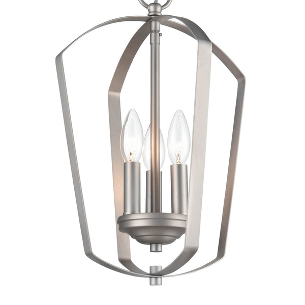 Millennium - 9823-SN - Three Light Chandelier - Ivey Lake - Satin Nickel from Lighting & Bulbs Unlimited in Charlotte, NC