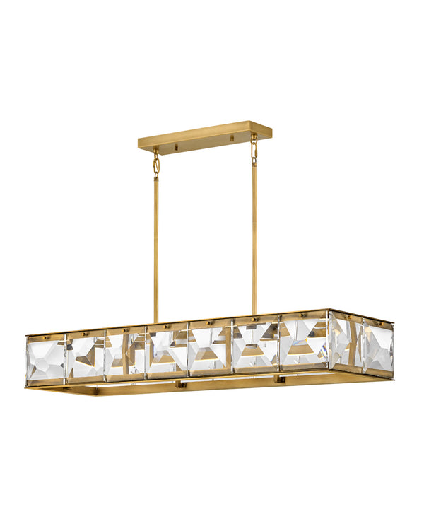 Fredrick Ramond - FR30106HBR - LED Linear Pendant - Jolie - Heritage Brass from Lighting & Bulbs Unlimited in Charlotte, NC