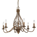 Golden - 1349-6 BC - Six Light Chandelier - Antoinette BC - Burnished Chestnut from Lighting & Bulbs Unlimited in Charlotte, NC
