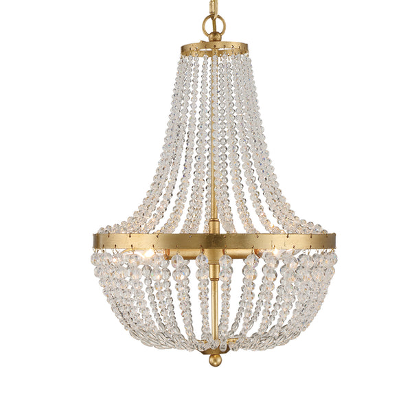 Crystorama - 603-GA - Three Light Chandelier - Rylee - Antique Gold from Lighting & Bulbs Unlimited in Charlotte, NC