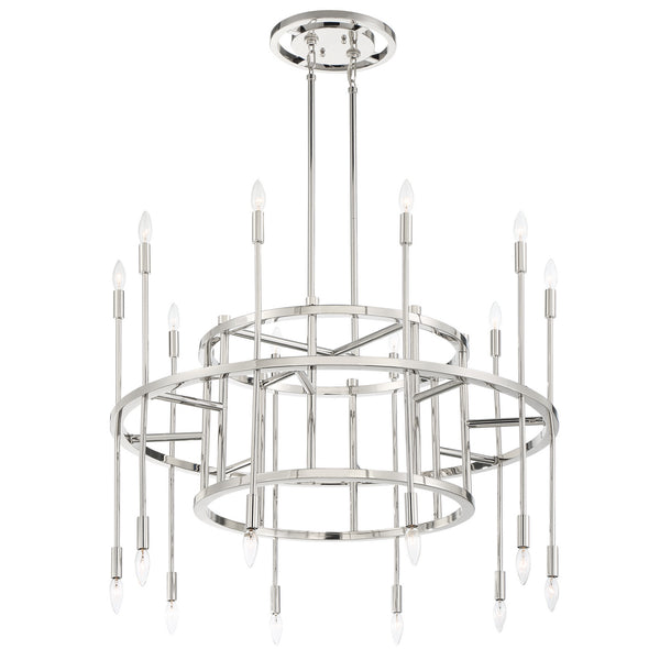 Crystorama - ARS-B4020-PN - 20 Light Chandelier - Aries - Polished Nickel from Lighting & Bulbs Unlimited in Charlotte, NC
