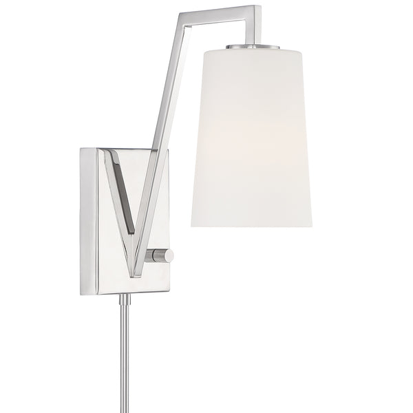 Crystorama - AVO-B4201-PN - One Light Wall Mount - Avon - Polished Nickel from Lighting & Bulbs Unlimited in Charlotte, NC