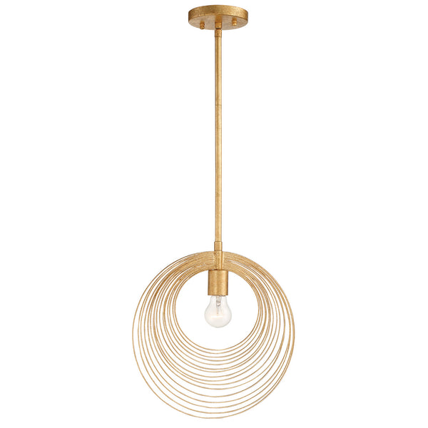 Crystorama - DOR-B7701-RG - One Light Pendant - Doral - Renaissance Gold from Lighting & Bulbs Unlimited in Charlotte, NC