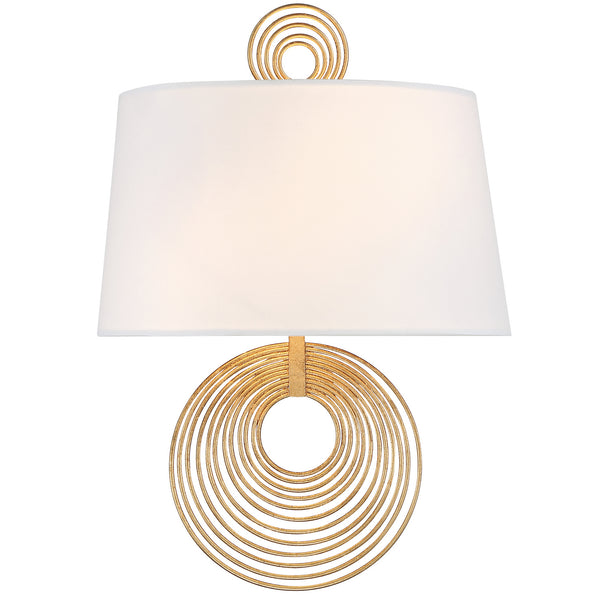 Crystorama - DOR-B7702-RG - Two Light Wall Mount - Doral - Renaissance Gold from Lighting & Bulbs Unlimited in Charlotte, NC