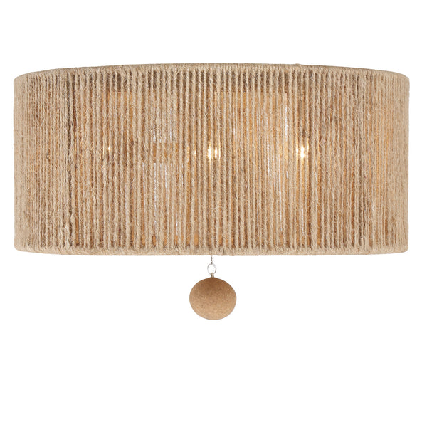 Crystorama - JES-B7103-BS - Three Light Ceiling Mount - Jessa - Burnished Silver from Lighting & Bulbs Unlimited in Charlotte, NC