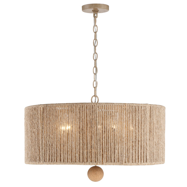 Crystorama - JES-B7105-BS - Five Light Pendant - Jessa - Burnished Silver from Lighting & Bulbs Unlimited in Charlotte, NC