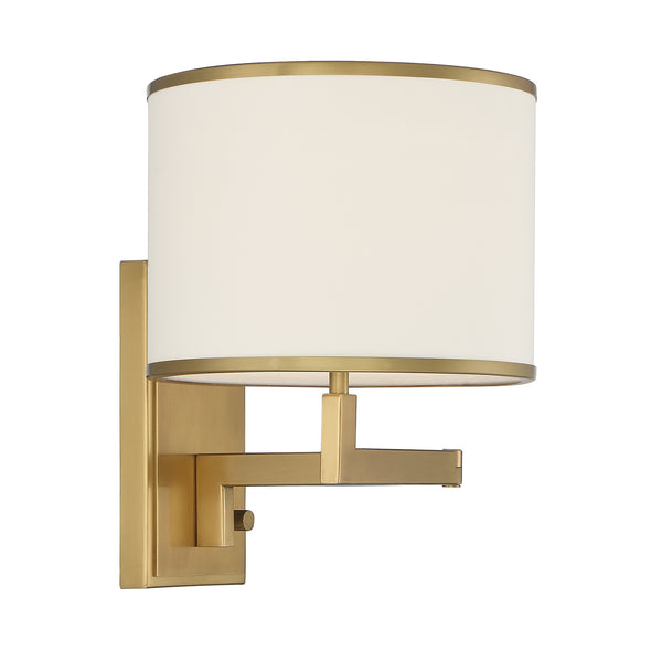 Crystorama - MAD-B4101-AG - One Light Wall Mount - Madison - Aged Brass from Lighting & Bulbs Unlimited in Charlotte, NC