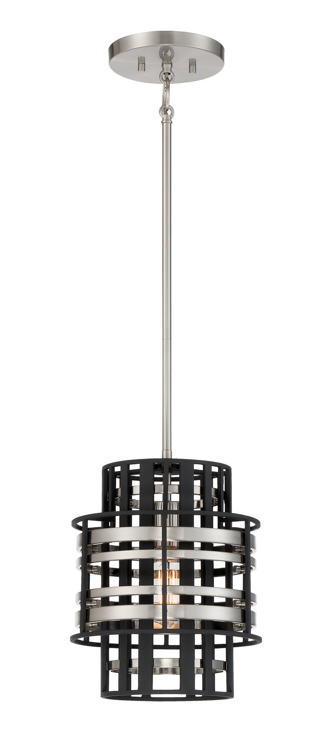 Metropolitan - N7980-420 - One Light Mini Pendant - Presten - Brushed Nickel W/ Sand Coal from Lighting & Bulbs Unlimited in Charlotte, NC