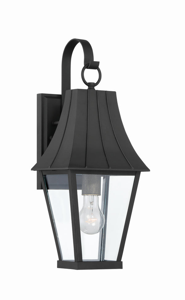 Minka-Lavery - 72781-66G - One Light Outdoor Wall Mount - Chateau Grande - Coal W/Gold from Lighting & Bulbs Unlimited in Charlotte, NC