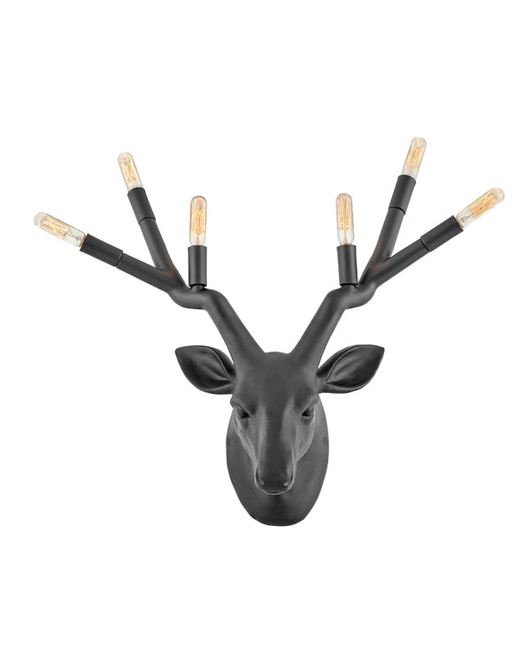 Hinkley - 30602BK - LED Wall Sconce - Stag - Black from Lighting & Bulbs Unlimited in Charlotte, NC