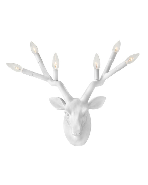 Hinkley - 30602CI - LED Wall Sconce - Stag - Chalk White from Lighting & Bulbs Unlimited in Charlotte, NC