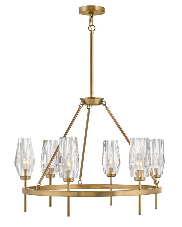Hinkley - 38255HB - LED Chandelier - Ana - Heritage Brass from Lighting & Bulbs Unlimited in Charlotte, NC