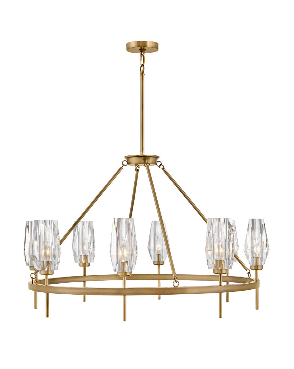 Hinkley - 38258HB - LED Chandelier - Ana - Heritage Brass from Lighting & Bulbs Unlimited in Charlotte, NC