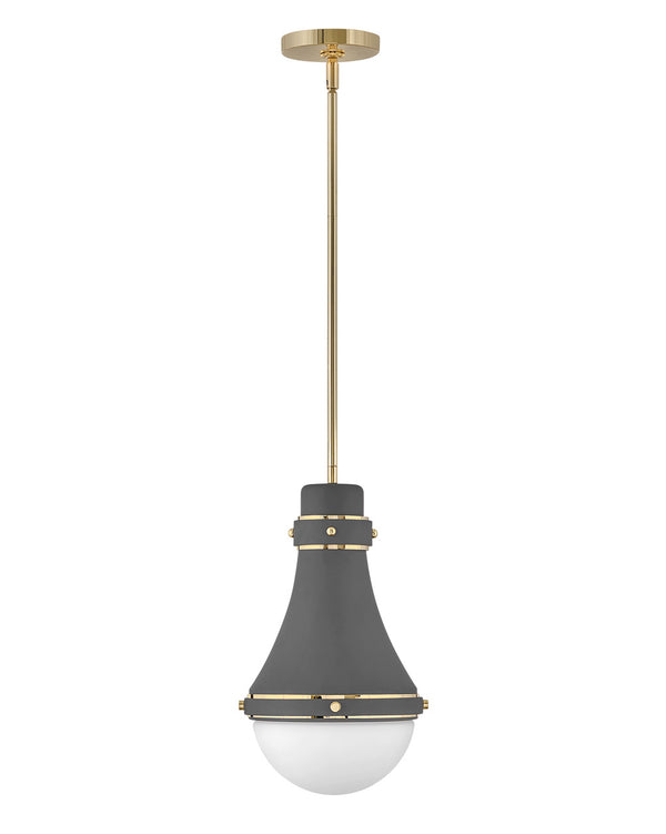Hinkley - 39057DMG - LED Pendant - Oliver - Dark Matte Grey from Lighting & Bulbs Unlimited in Charlotte, NC