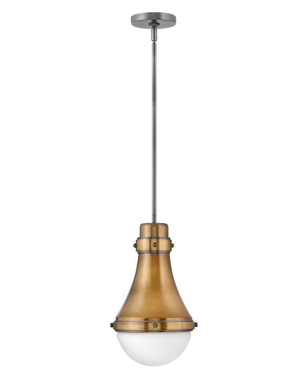 Hinkley - 39057HB - LED Pendant - Oliver - Heritage Brass from Lighting & Bulbs Unlimited in Charlotte, NC
