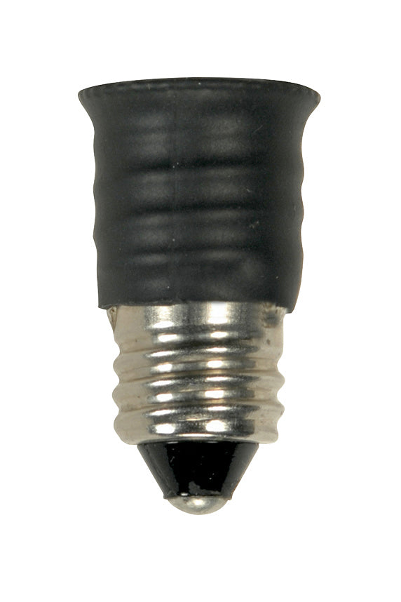 Mini Candelabra To Candelabra E11 - E12 Reducer, 1/2"  Overall Extension, 75W, 120V E11 To E12 Adapter Mini Can by Satco