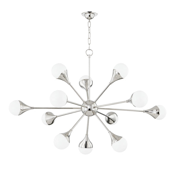 Mitzi - H375812-PN - LED Chandelier - Ariana - Polished Nickel from Lighting & Bulbs Unlimited in Charlotte, NC