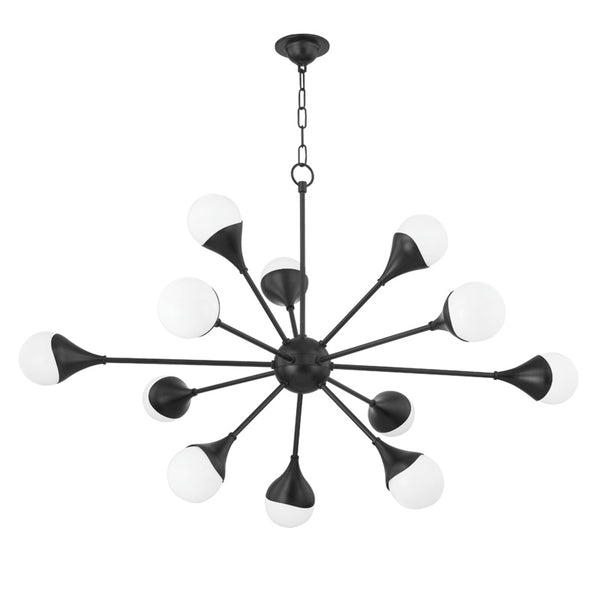 Mitzi - H375812-SBK - LED Chandelier - Ariana - Soft Black from Lighting & Bulbs Unlimited in Charlotte, NC
