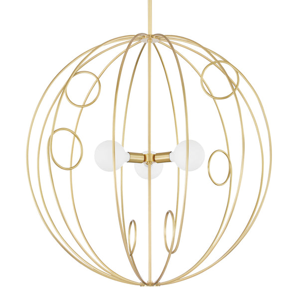 Mitzi - H485701L-AGB - Three Light Pendant - Alanis - Aged Brass from Lighting & Bulbs Unlimited in Charlotte, NC