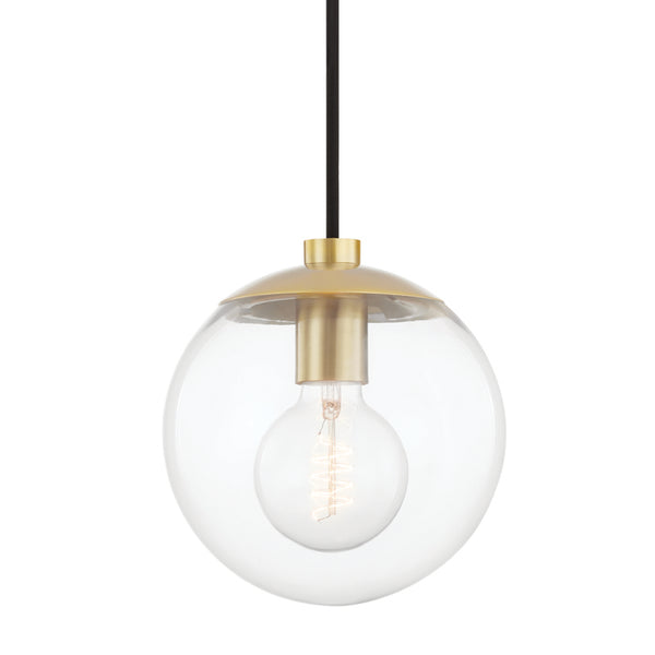 Mitzi - H503701-AGB - One Light Pendant - Meadow - Aged Brass from Lighting & Bulbs Unlimited in Charlotte, NC