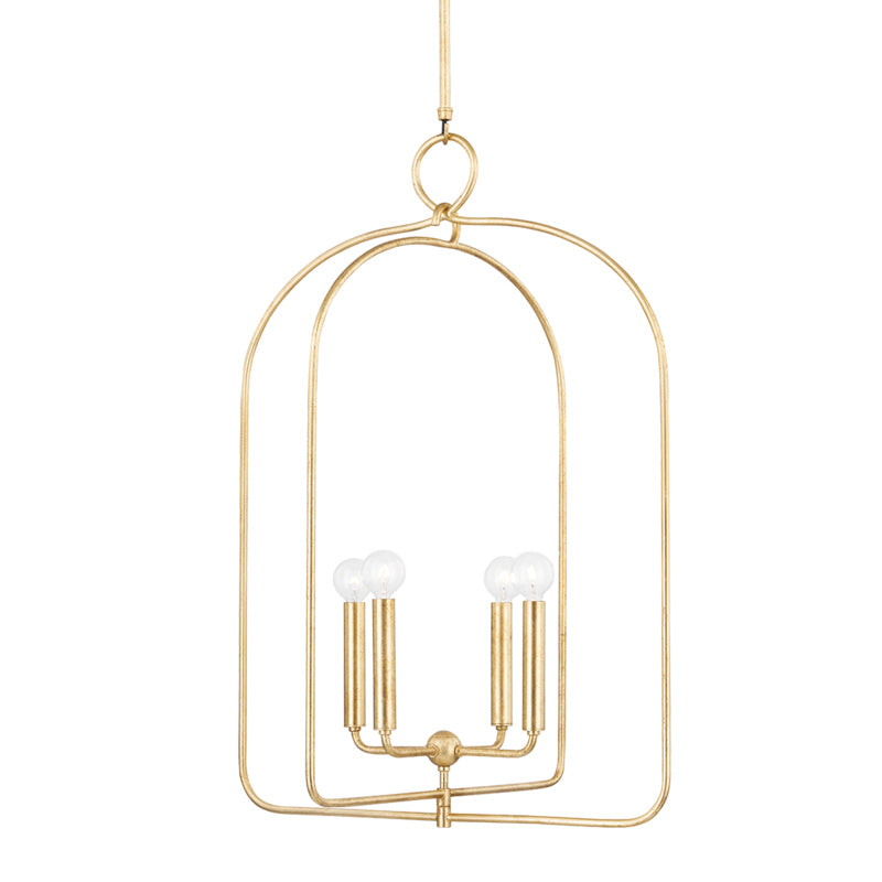 Mitzi - H512701L-GL - Four Light Pendant - Mallory - Gold Leaf from Lighting & Bulbs Unlimited in Charlotte, NC