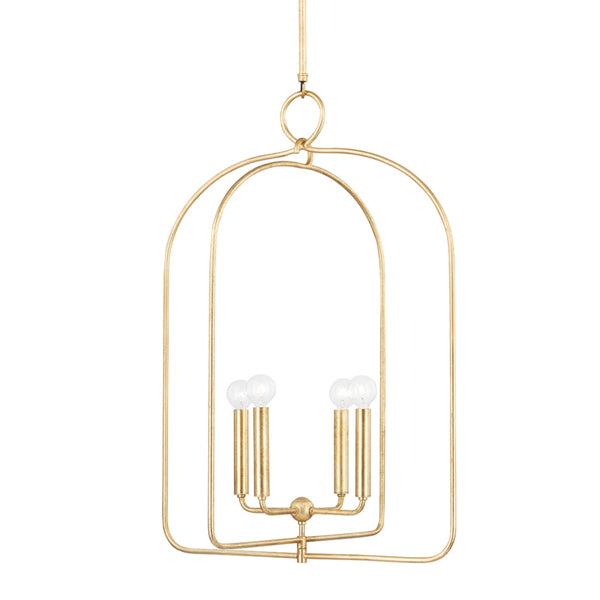 Mitzi - H512701L-GL - Four Light Pendant - Mallory - Gold Leaf from Lighting & Bulbs Unlimited in Charlotte, NC