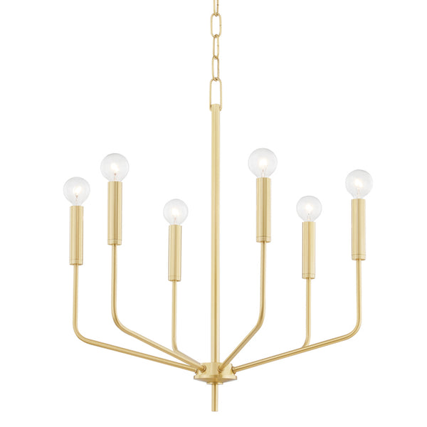 Mitzi - H516806-AGB - Six Light Chandelier - Bailey - Aged Brass from Lighting & Bulbs Unlimited in Charlotte, NC