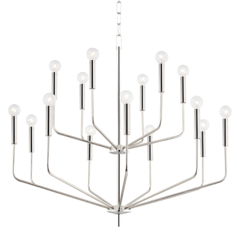 Mitzi - H516815-PN - 15 Light Chandelier - Bailey - Polished Nickel from Lighting & Bulbs Unlimited in Charlotte, NC