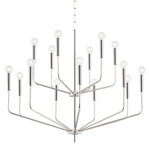 Mitzi - H516815-PN - 15 Light Chandelier - Bailey - Polished Nickel from Lighting & Bulbs Unlimited in Charlotte, NC