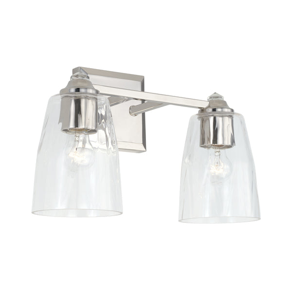 Capital Lighting - 141821PN-509 - Two Light Vanity - Laurent - Polished Nickel from Lighting & Bulbs Unlimited in Charlotte, NC