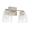 Two Light Vanity from the Sylvia Collection in Antique Silver Finish by Capital Lighting