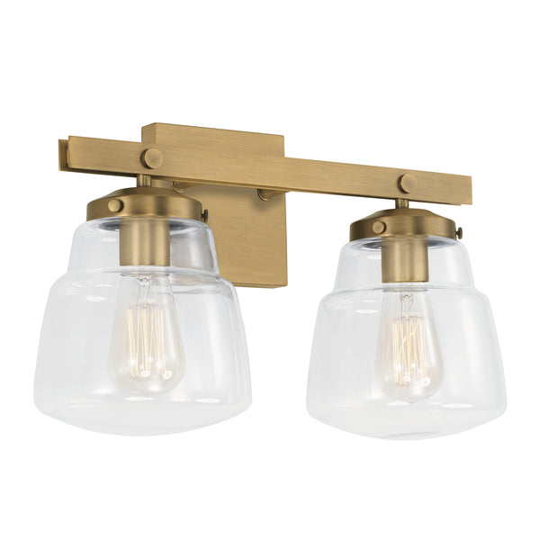 Capital Lighting - 142721AD-518 - Two Light Vanity - Dillon - Aged Brass from Lighting & Bulbs Unlimited in Charlotte, NC