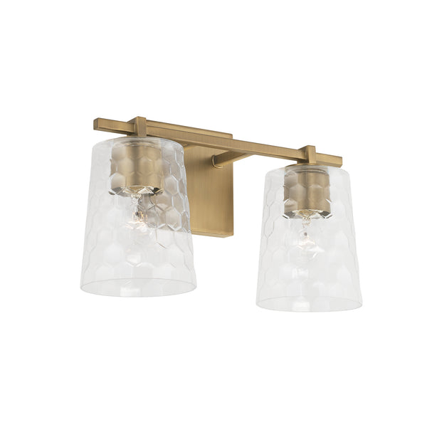 Capital Lighting - 143521AD-517 - Two Light Vanity - Burke - Aged Brass from Lighting & Bulbs Unlimited in Charlotte, NC