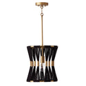 Capital Lighting - 341111KP - One Light Pendant - Bianca - Black Rope and Patinaed Brass from Lighting & Bulbs Unlimited in Charlotte, NC