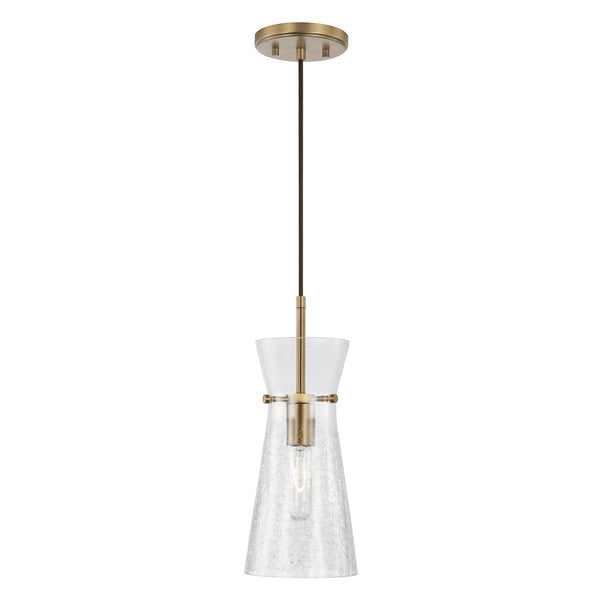 Capital Lighting - 342411AD - One Light Pendant - Mila - Aged Brass from Lighting & Bulbs Unlimited in Charlotte, NC