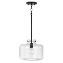 One Light Pendant from the Brighton Collection in Matte Black Finish by Capital Lighting
