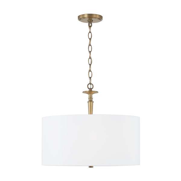 Capital Lighting - 342631AD - Three Light Pendant - Abbie - Aged Brass from Lighting & Bulbs Unlimited in Charlotte, NC