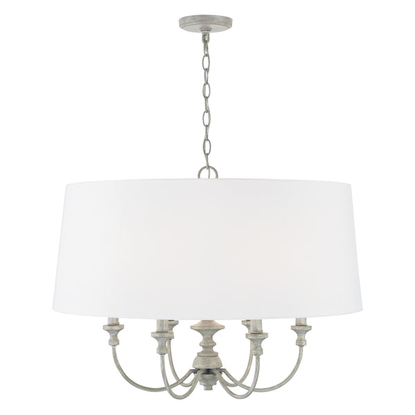 Capital Lighting - 343061PY - Six Light Pendant - Penelope - Painted Grey from Lighting & Bulbs Unlimited in Charlotte, NC