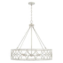 Four Light Pendant from the Ricci Collection in Winter White Finish by Capital Lighting