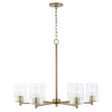 Capital Lighting - 441361AD-491 - Six Light Chandelier - Emerson - Aged Brass from Lighting & Bulbs Unlimited in Charlotte, NC